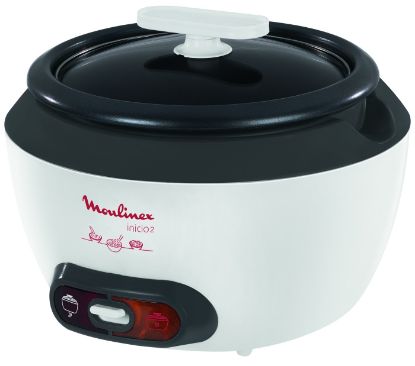 Cuiseur à riz Moulinex Inicio MK1561 – grande capacité 1,5 kg de riz, panier vapeur, blanc