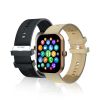 Montre connectée écran 2,01" étanche IP68 – Iconic inWatch II – boîtier doré, bracelet silicone