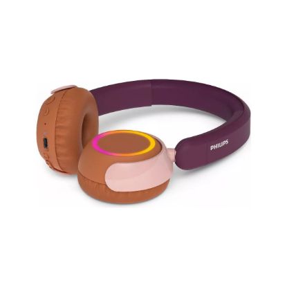 Casque Bluetooth enfant volume limité 85 dB LED 45 h violet - Philips TAK4200MP/00
