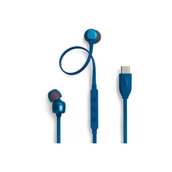 Écouteurs filaires USB-C Hi-Res avec micro – JBL Tune 310C – bleu