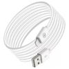 Câble USB-A vers Lightning MFi 2 m Big Ben, recyclé, blanc