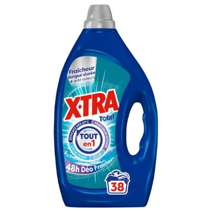 Lessive liquide X-TRA Total déo fraîcheur+ givrée 38 lavages 1,71 L
