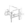 Support mural TV orientable et inclinable 32-55" 35 kg - Ikaza IK3255-3A