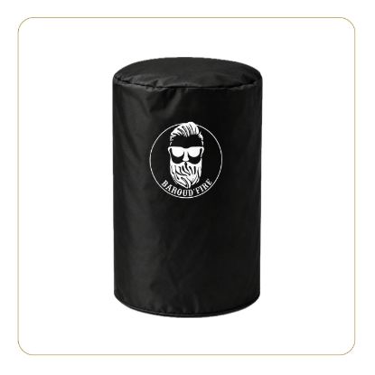 Housse de protection pour barbecue boule, tissu 300D, Ø 58 × 80 cm – Little Balance Baroud'Fire – noir