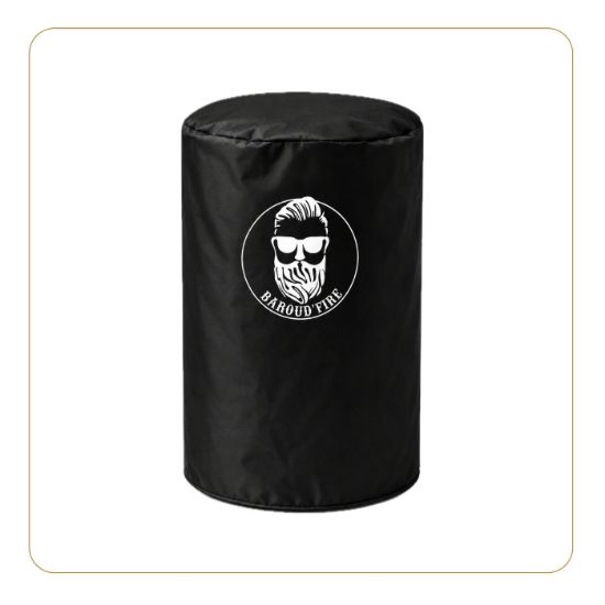Housse de protection pour barbecue boule, tissu 300D, Ø 58 × 80 cm – Little Balance Baroud'Fire – noir