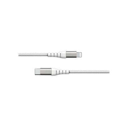 Câble renforcé USB-C vers Lightning MFi 1,2 m Force Power Lite, blanc