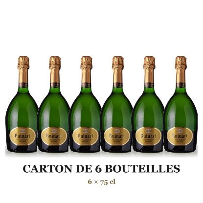Champagne R de Ruinart Brut – carton de 6 bouteilles de 75cl