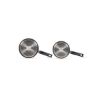 Set de 2 casseroles 18 et 20 cm aluminium antiadhésif induction – Livoo Premier Chef MEP154N – noir