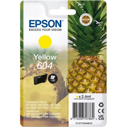 Cartouche d'encre Epson 604 Ananas jaune (2,4 ml)