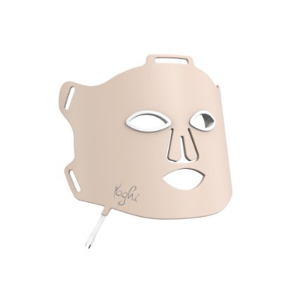Masque LED visage 4 lumières sans fil avec télécommande – Yoghi Lune de Soie – nude