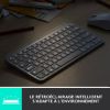 Clavier sans fil Logitech MX Keys Mini rétroéclairé – gris pâle, AZERTY