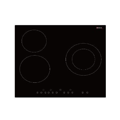 Plaque vitrocéramique 3 foyers 60 cm 5 200 W - Merlin M-3F60V