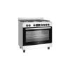 Cuisinière mixte 90 cm 5 feux gaz dont wok four électrique 108 L - Beko BGM11225EX