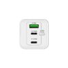 Chargeur secteur GaN Jaym 100 W : 2 USB-C + 1 USB-A, blanc