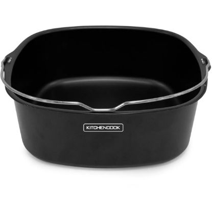 Moule-panier antiadhésif pour friteuse sans huile 21 × 22 × 7 cm – Kitchencook PANIER20C – noir