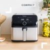 Friteuse sans huile Moulinex Easy Fry Mega EZ855 – 7,5 L, 8 programmes, 2020 W, inox