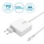Chargeur secteur GaN Jaym 100 W câble USB-C 2 m intégré, blanc