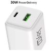 Chargeur secteur GaN Jaym USB-C 30 W + USB-A 18 W