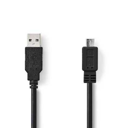 Câble USB-A vers micro-USB 1 m D2 Diffusion, blanc brillant