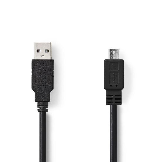Câble USB-A vers micro-USB 1 m D2 Diffusion, blanc brillant
