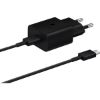 Chargeur secteur USB-C 15 W Power Delivery avec câble USB-C 1 m – Samsung EP-T1510 – noir