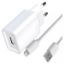 Pack Jaym POP : chargeur secteur USB 2,4 A + câble Lightning