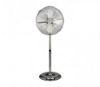 Ventilateur sur pied en métal chromé 40 cm – DCG Eltronic VE9090 – 3 vitesses, oscillant