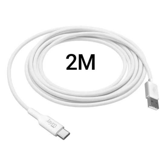 Câble USB-A vers USB-C 2 m Jaym, blanc