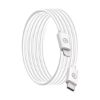 Câble USB-C vers Lightning MFi 1,2 m Big Ben, recyclé, blanc