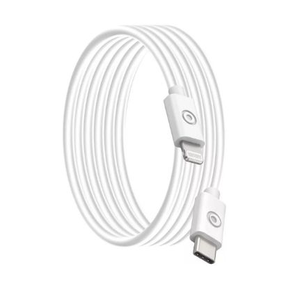Câble USB-C vers Lightning MFi 1,2 m Big Ben, recyclé, blanc