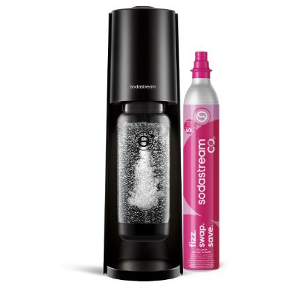 Machine à eau gazeuse SodaStream Classic – sans électricité, cylindre à clipser, 1 bouteille – Noire