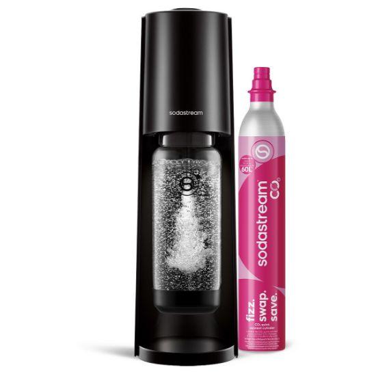 Machine à eau gazeuse SodaStream Classic – sans électricité, cylindre à clipser, 1 bouteille – Noire