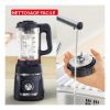 Blender chauffant 1 000 W bol verre 1,5 L 5 programmes – Moulinex Blendforce Cook – bleu nuit