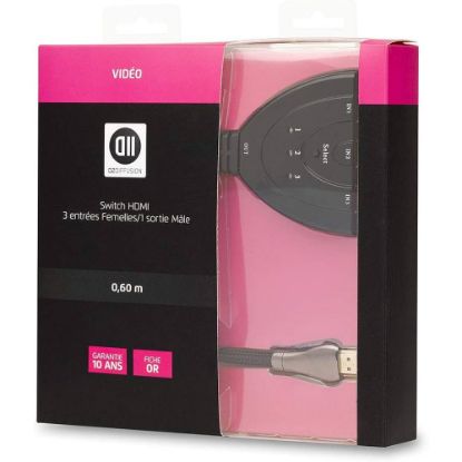 Switch HDMI 3 entrées / 1 sortie D2 Diffusion