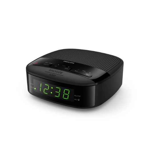 Radio-réveil FM numérique double alarme 10 présélections noir - Philips TAR3205/12