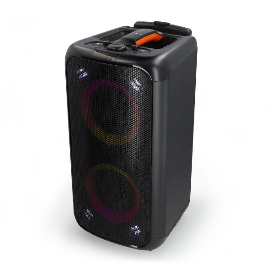 Enceinte de soirée Bluetooth trolley 240 W karaoké lumières - Nedis SPPT2480BK
