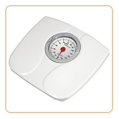 Pèse-personne mécanique 150 kg cadran XL 100 mm – Little Balance Confort 150 – blanc