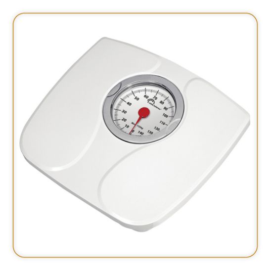 Pèse-personne mécanique 150 kg cadran XL 100 mm – Little Balance Confort 150 – blanc