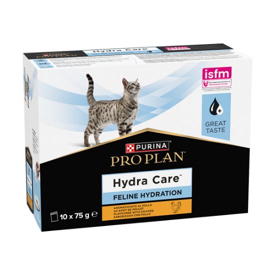 Pâtée chat Purina Pro Plan Hydracare goût poulet – pochons 10 × 75 g