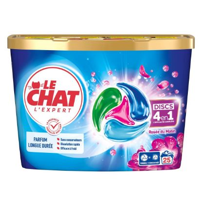Le Chat lessive discs rosée du matin × 25 - 412 g