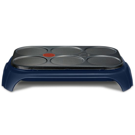 Crêpière électrique 6 mini-crêpes 1 000 W – Tefal Crep'Party Colormania – bleu