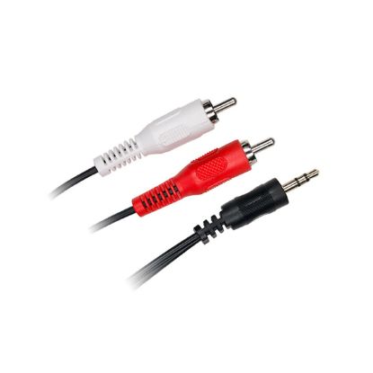 Câble audio jack 3,5 mm vers 2 RCA 3 m D2 Diffusion