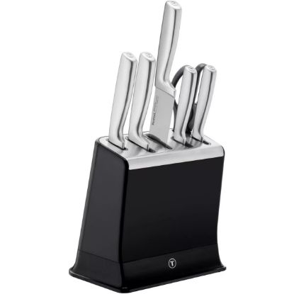 Bloc 5 couteaux inox et ciseaux avec aiguiseur intégré – Tefal Ever Sharp