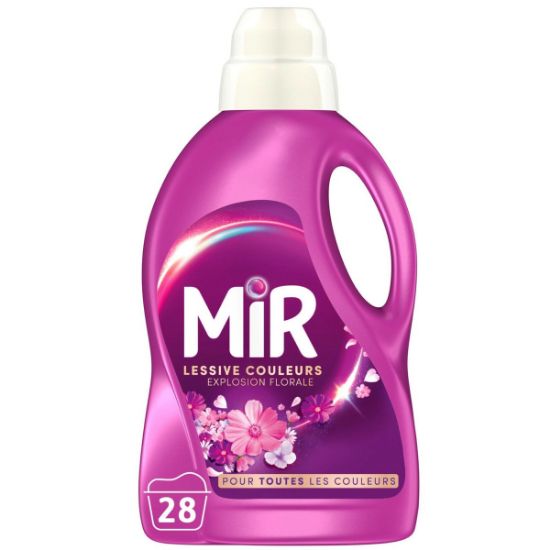 Mir lessive couleurs explosion florale 28 lavages 1,40 L