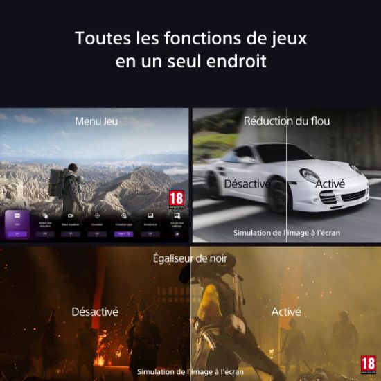 Téléviseur LED 43" (108 cm) 4K HDR Google TV BRAVIA 3 - Sony K43S35BPCEI