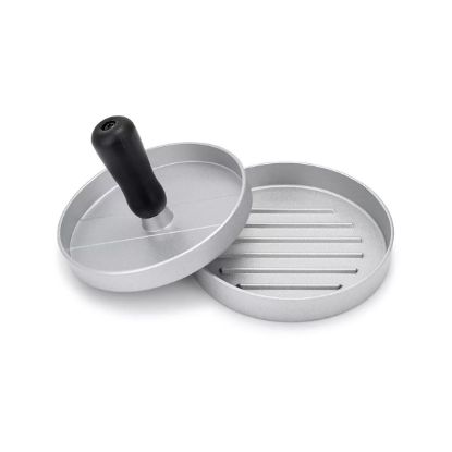 Presse à burger manuelle Ø 12 cm aluminium antiadhésif – Livoo MEN411 – gris
