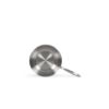 Wok inox triply 28 cm sans revêtement induction et four – Livoo Brigade MEP162 – inox