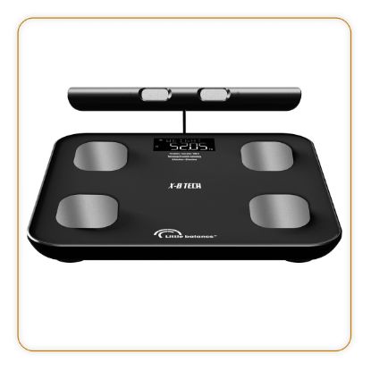 Impédancemètre connecté 8 électrodes 19 analyses Bluetooth – Little Balance Cardio IC-X8 Tech – noir