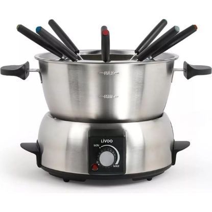 Appareil à fondue électrique 8 personnes 1000 W thermostat réglable – Livoo DOC263 – inox