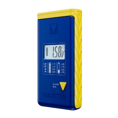 Testeur de piles à écran LCD AA AAA C D 9V et boutons - Varta 00893